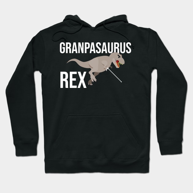 Funny Grandpasaurus Rex T-Rex Grandpa Dinosaur Hoodie by theperfectpresents